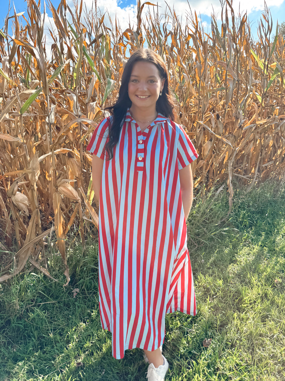 Striped Maxi Dress