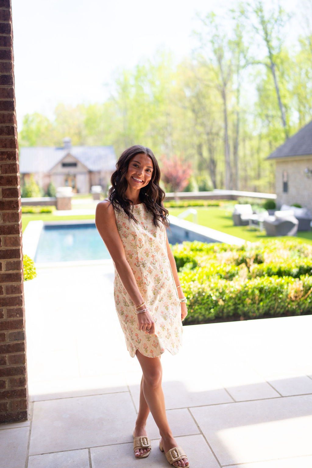 Scalloped Meadows Dress￼