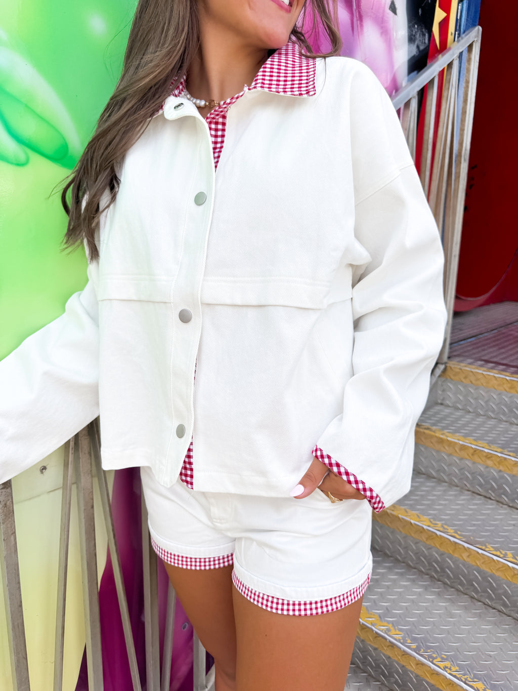 Gingham Barn Jacket