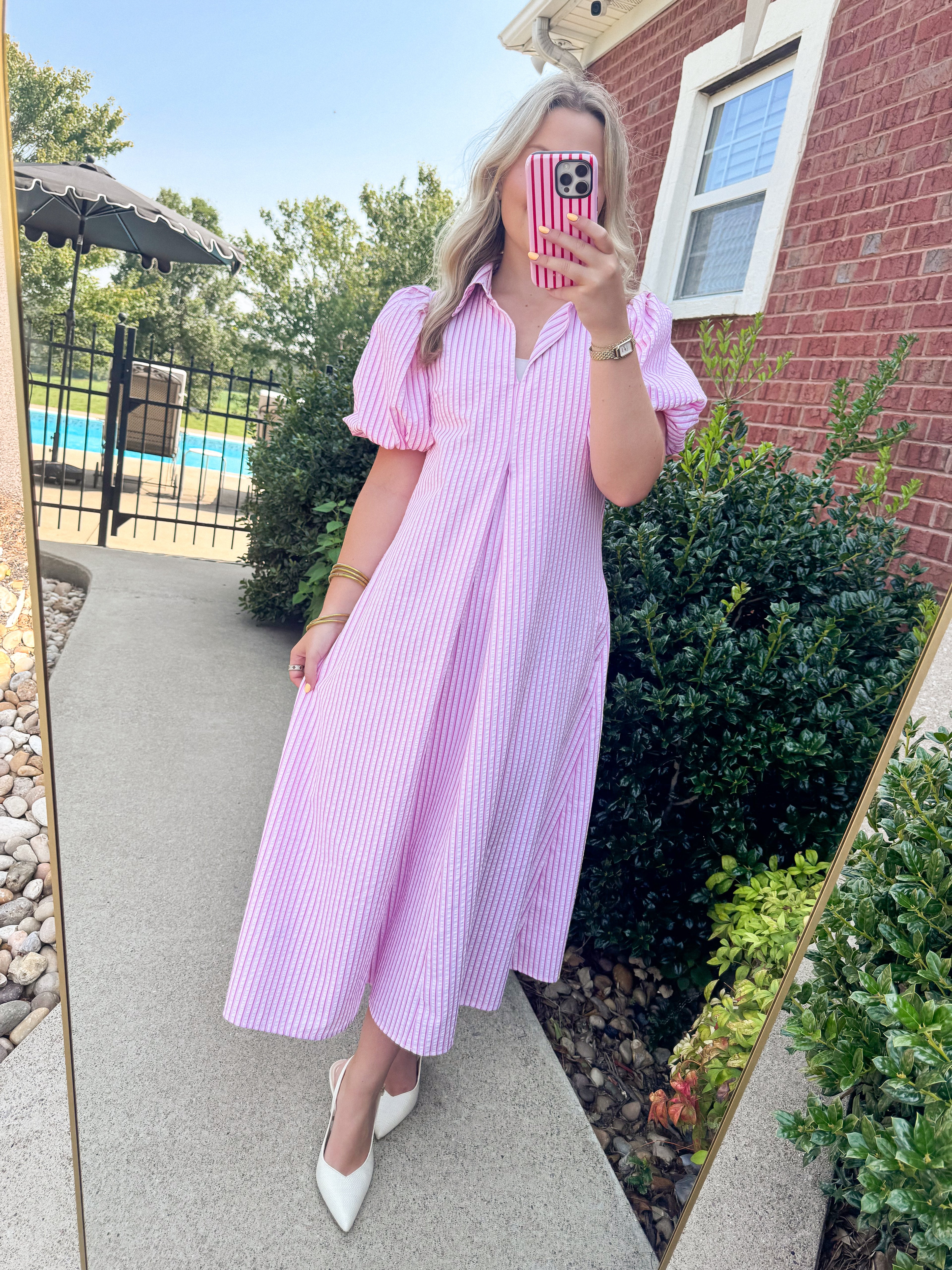 Pretty in Pink Midi Dress