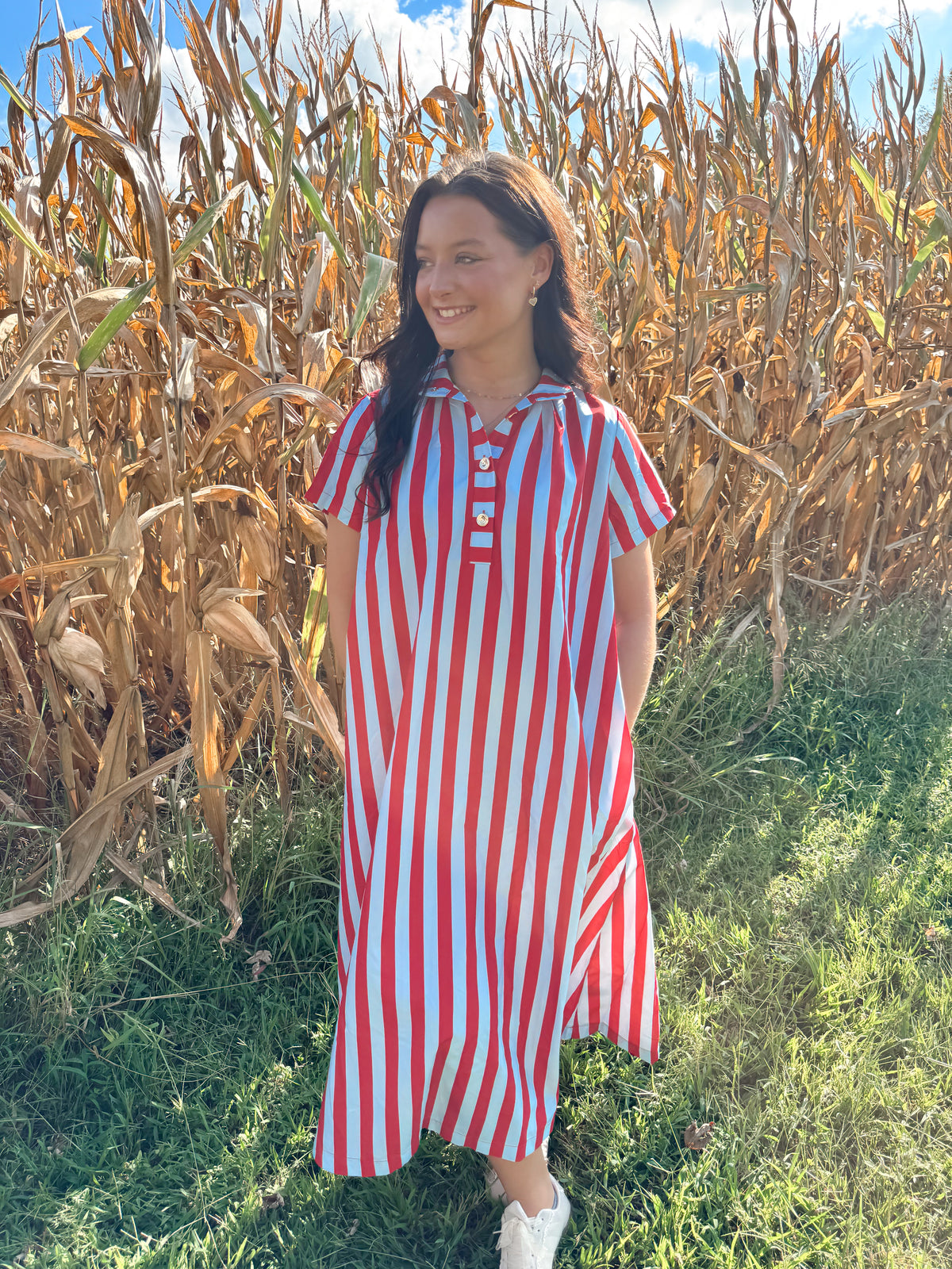 Striped Maxi Dress