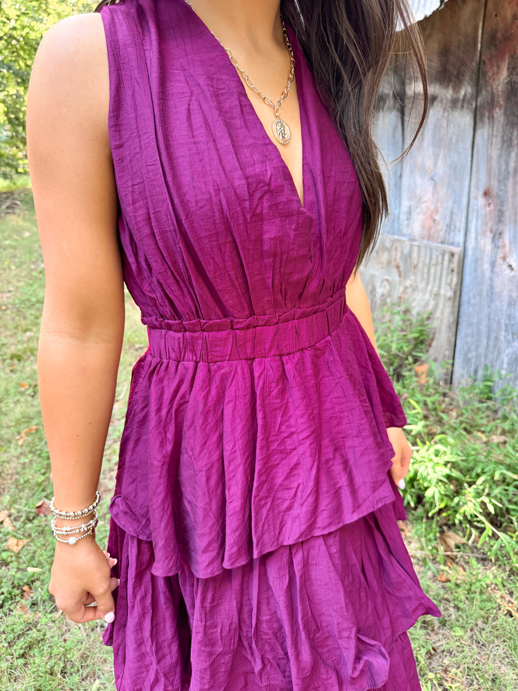 Wine & Roses Dress