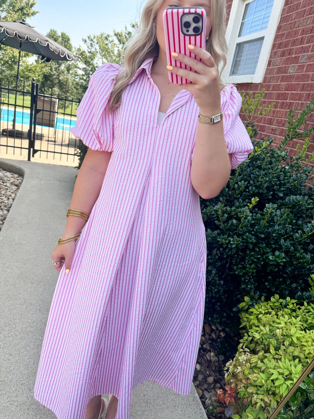 Pretty in Pink Midi Dress