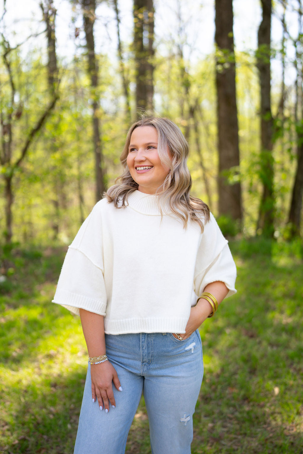 Sweet Pea Sweater (White)