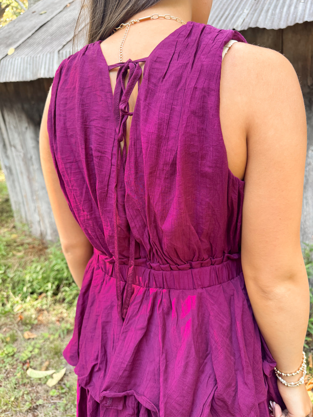 Wine & Roses Dress