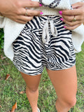Zebra Sweat Shorts
