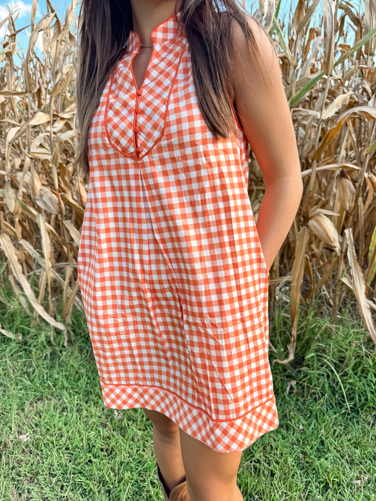 Gingham Vols Dress