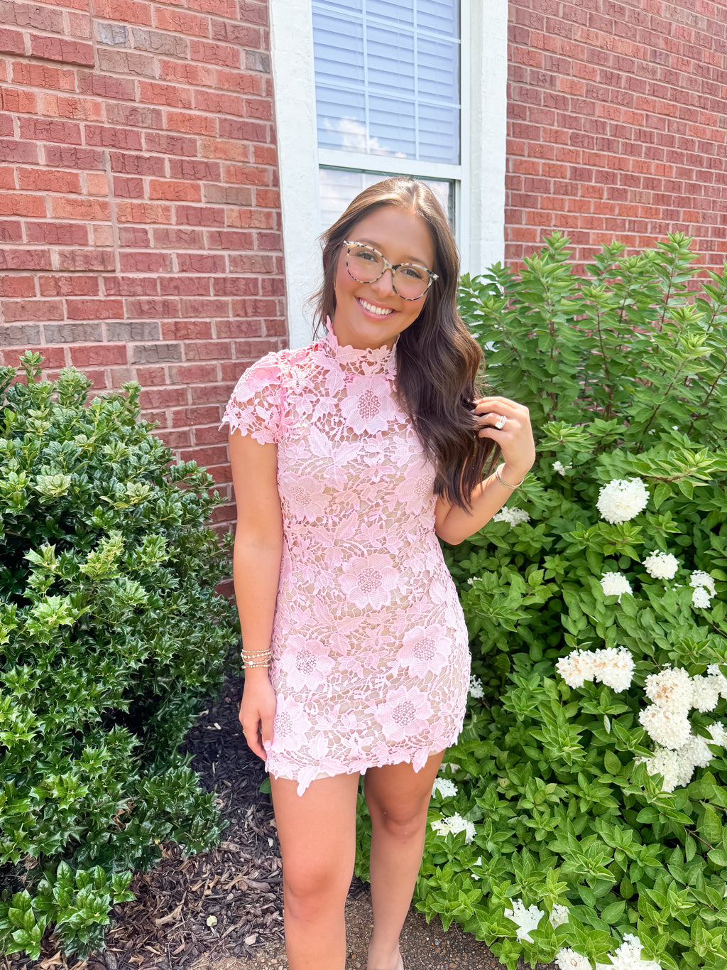 Garden Tea Dress (Pink)