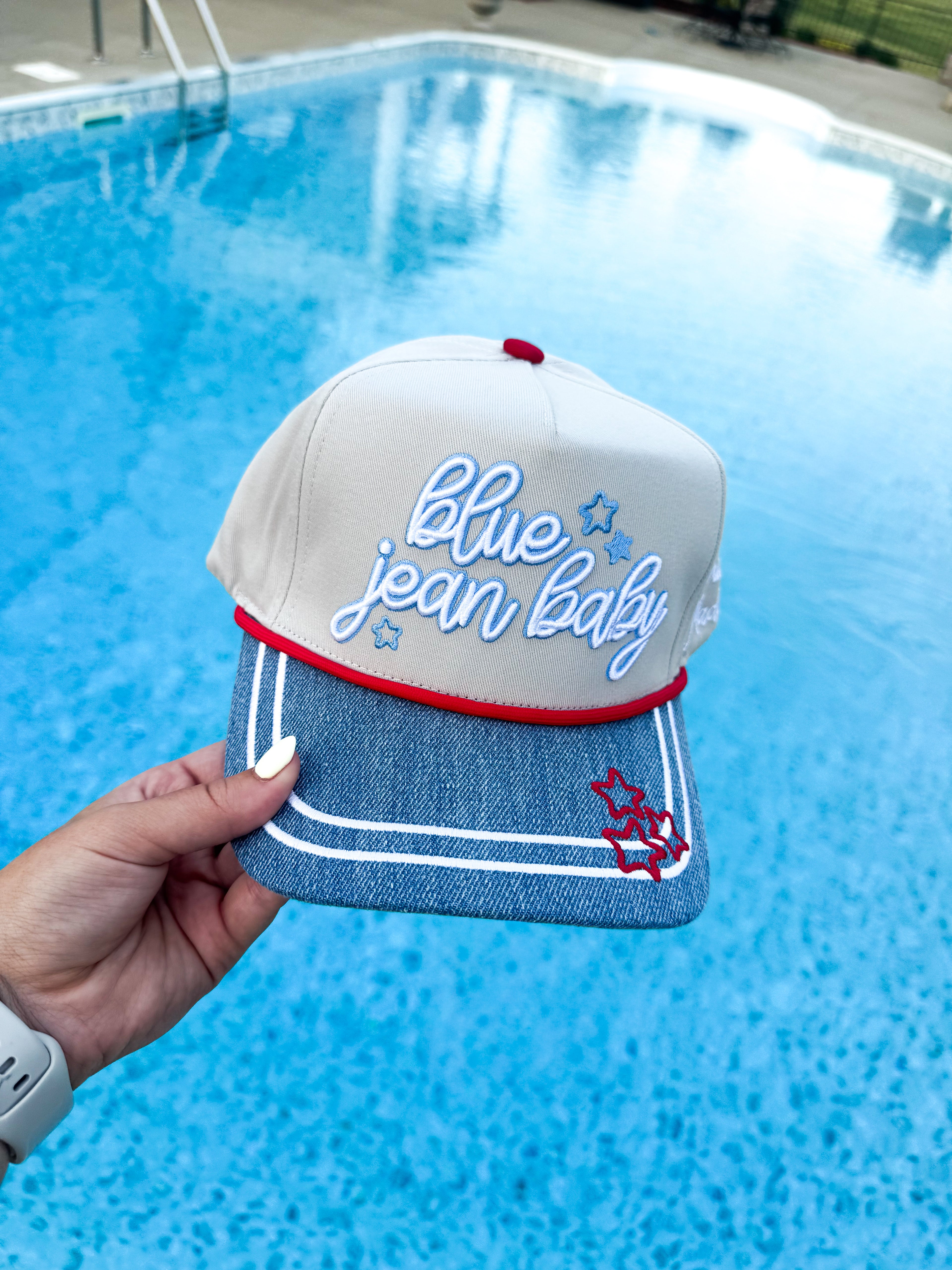 Blue Jean Baby Hat