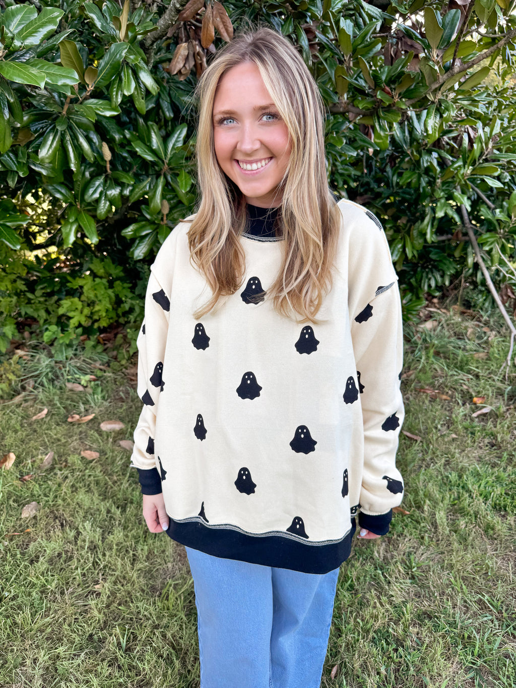 Boo Reversible Mockneck