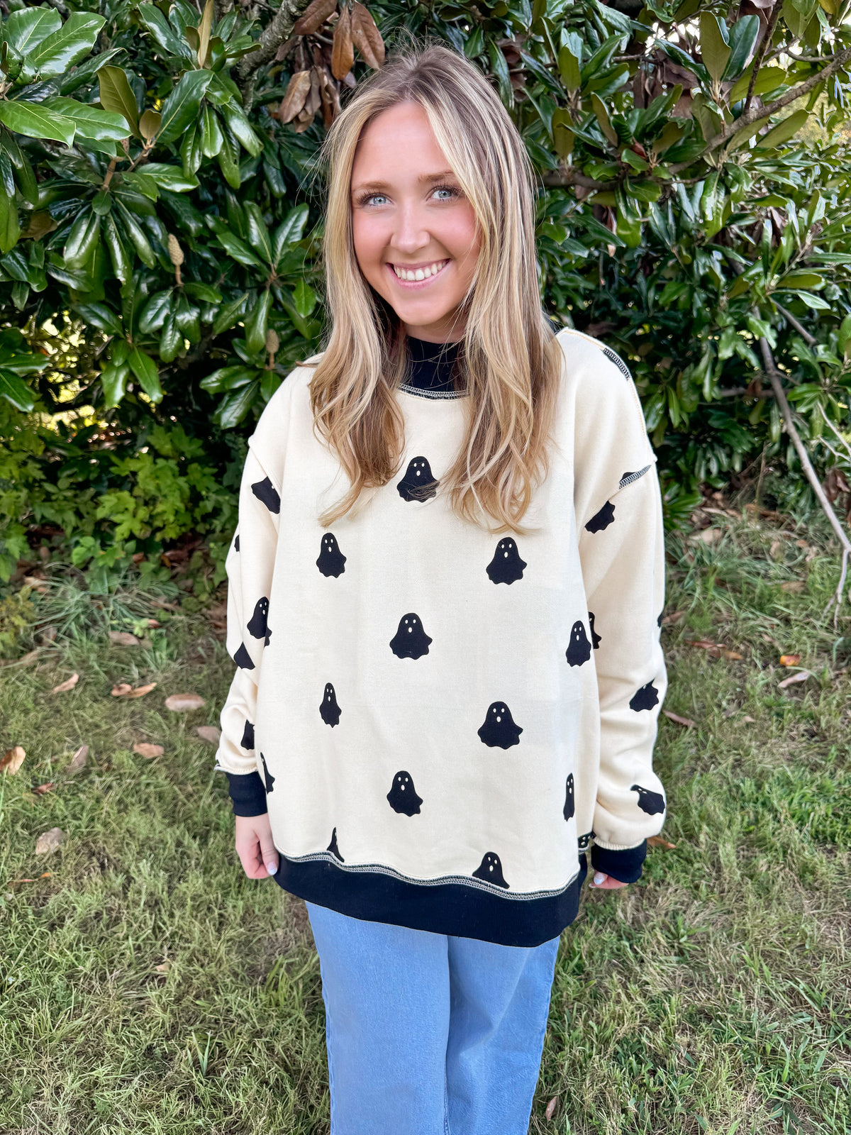 Boo Reversible Mockneck