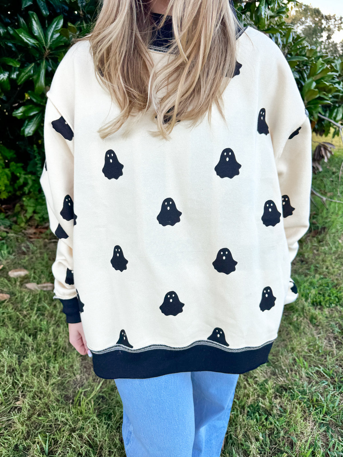 Boo Reversible Mockneck