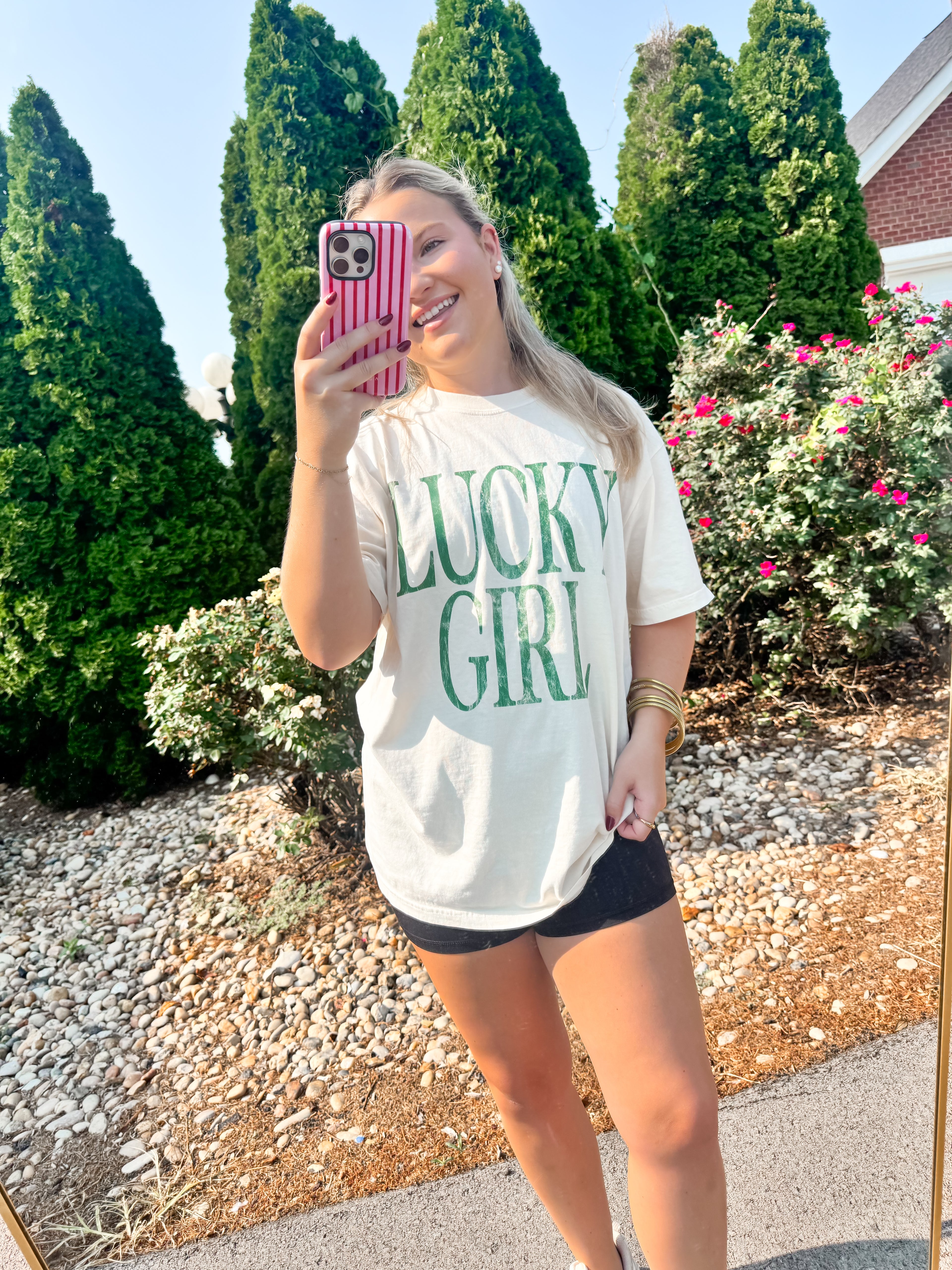 Lucky Girl Graphic Tee