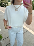 Always Polished Mock Neck Blouse