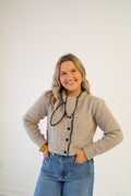 Timeless Neck Scarf Cardigan