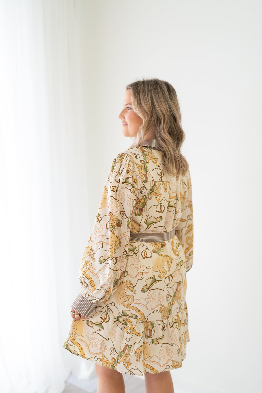 She's From Texas Button Down Dress