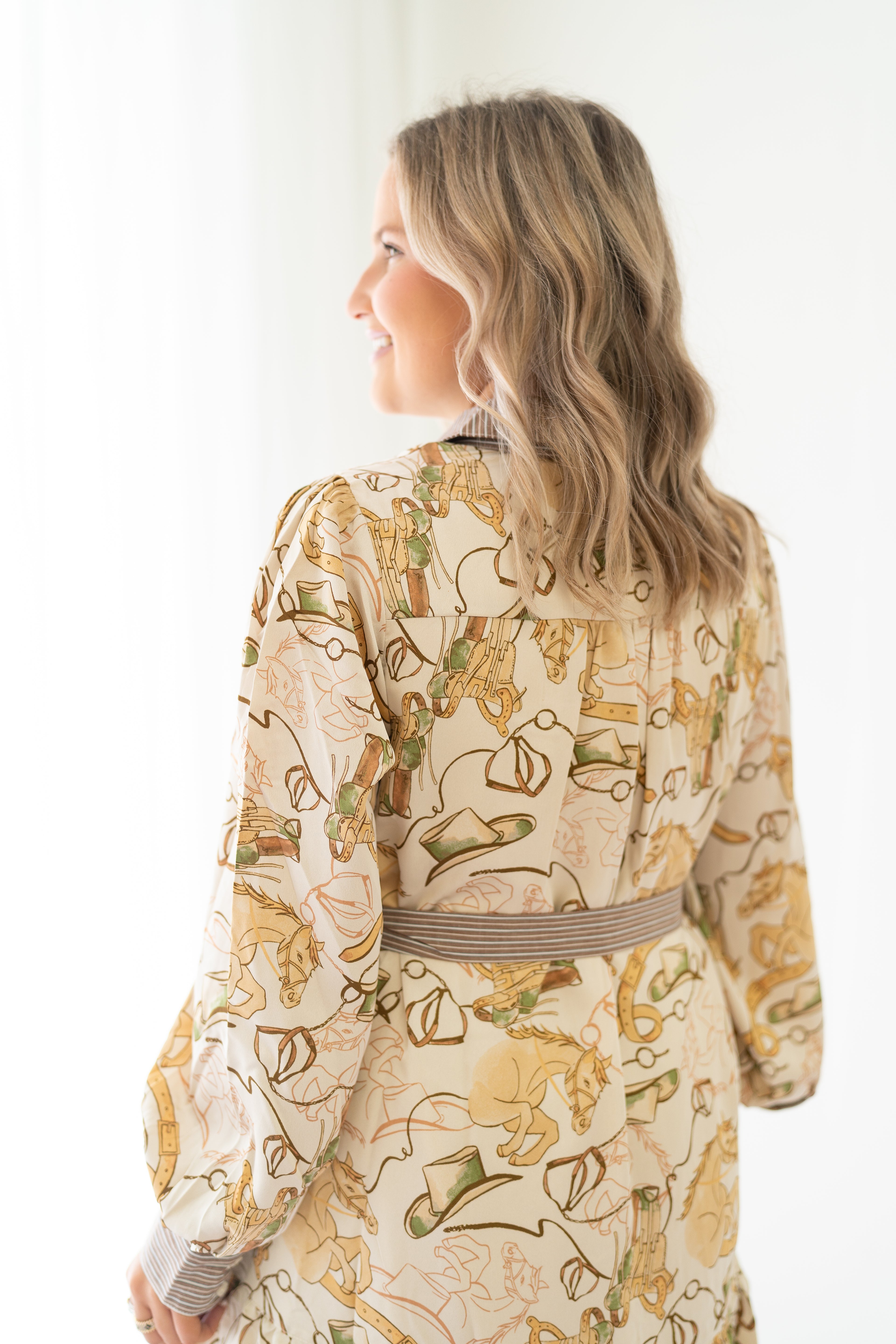 She's From Texas Button Down Dress