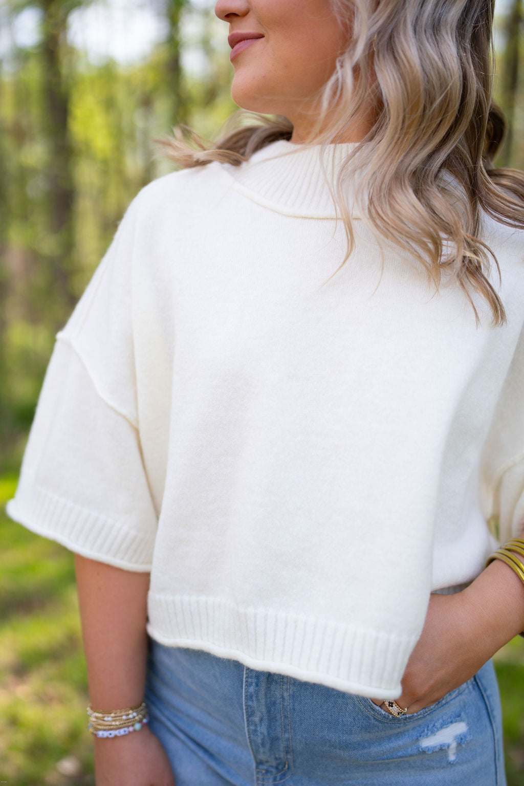 Sweet Pea Sweater (White)