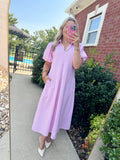 Pretty in Pink Midi Dress